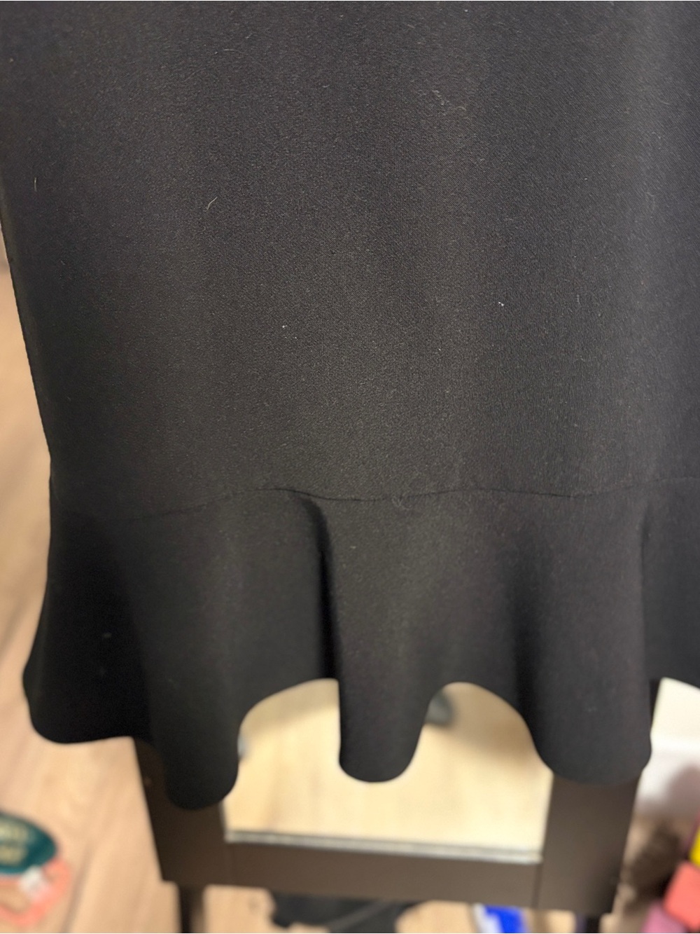 kate spade Black and Light Pink Scalloped Midi Dress - Picture 3 of 3